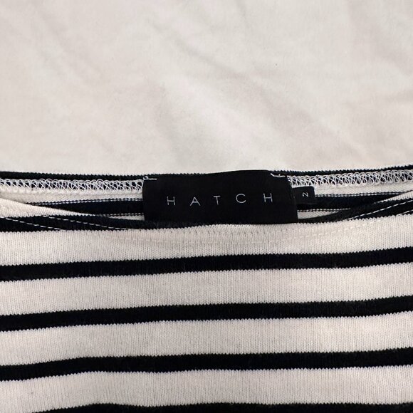 HATCH The Bateau Striped Maternity Top Sz 2 - Picture 3 of 6